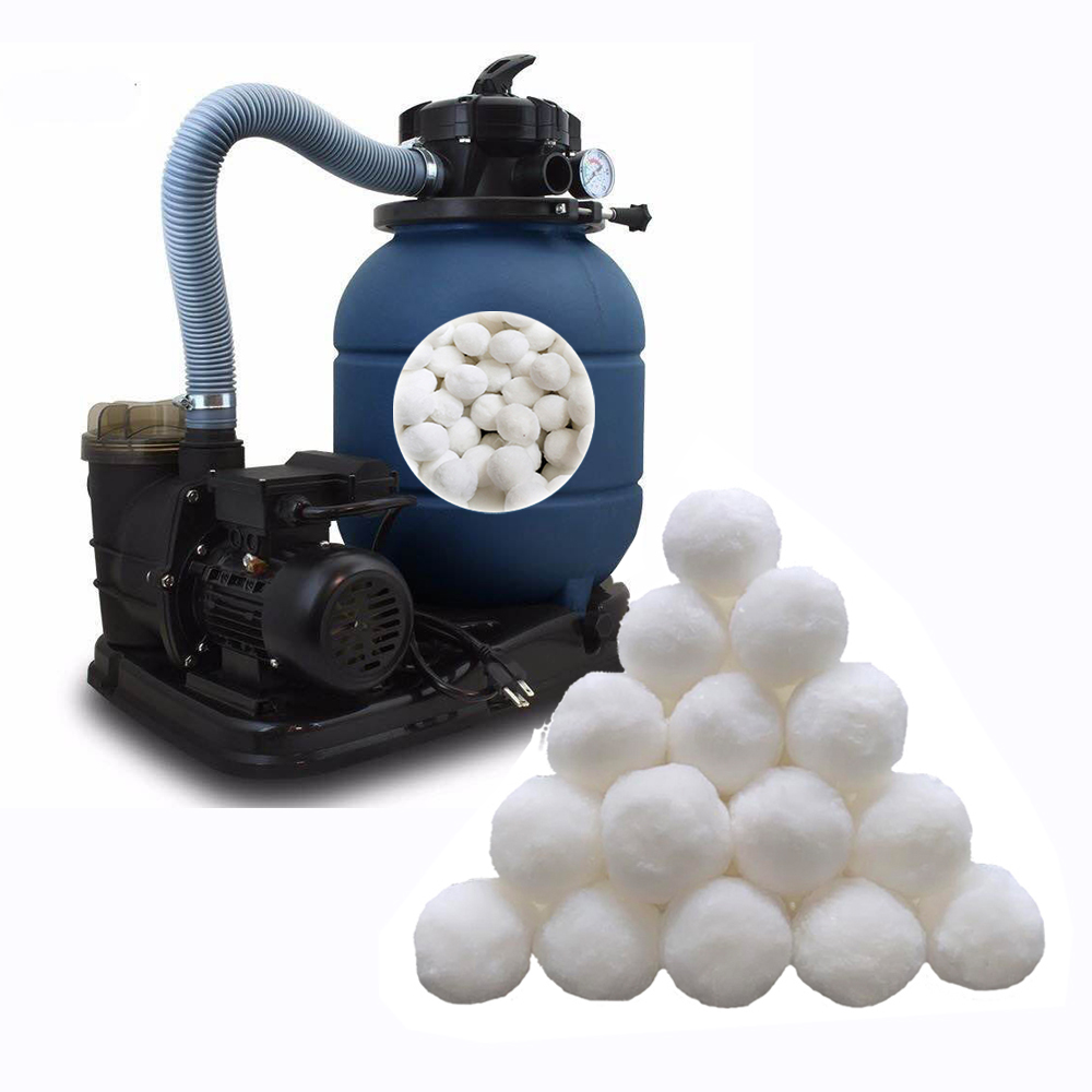 13" sand filter and pump combo with fiber filter ball